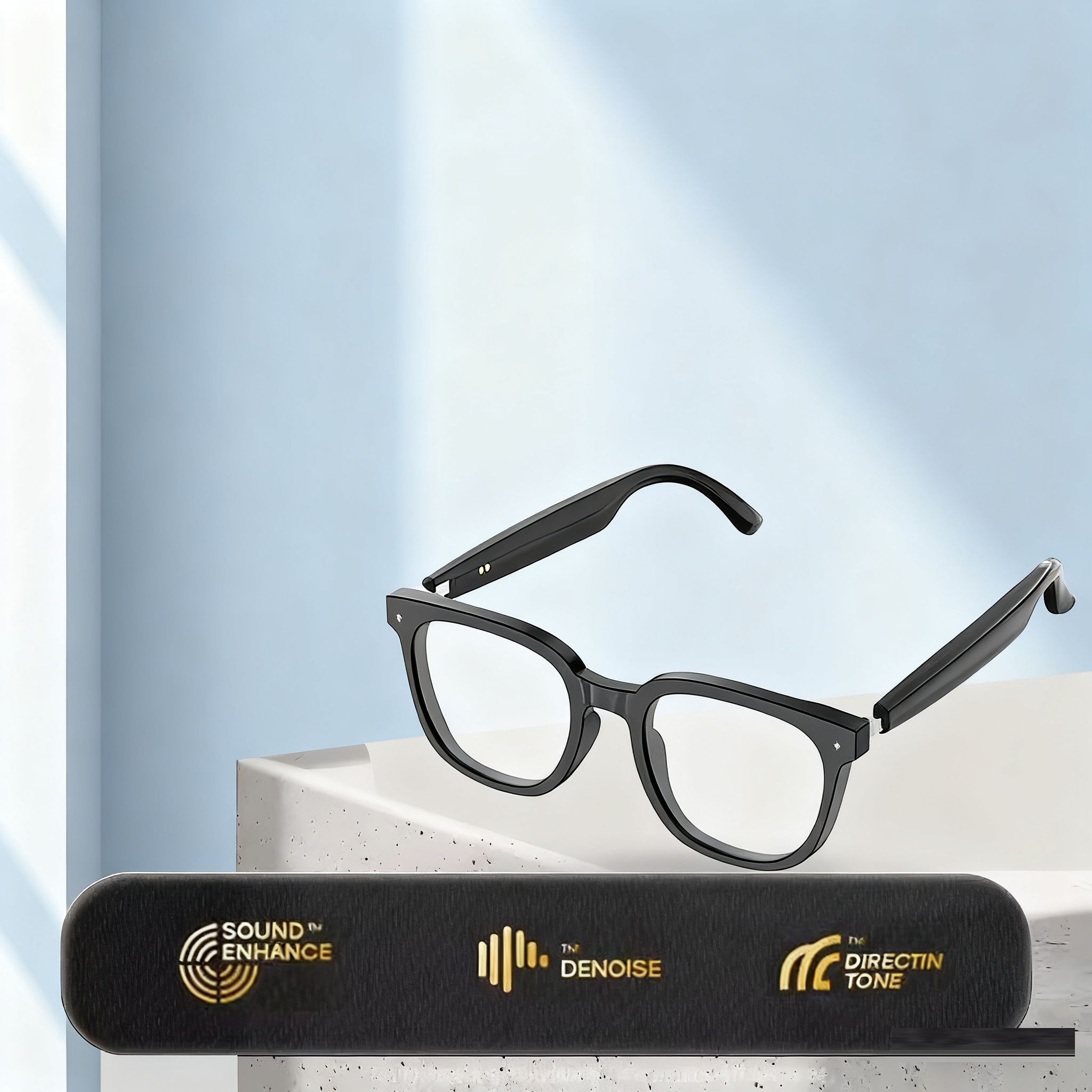 Lunettes Traducteur IA HY-C8 — 75 Langues Bluetooth Conférence