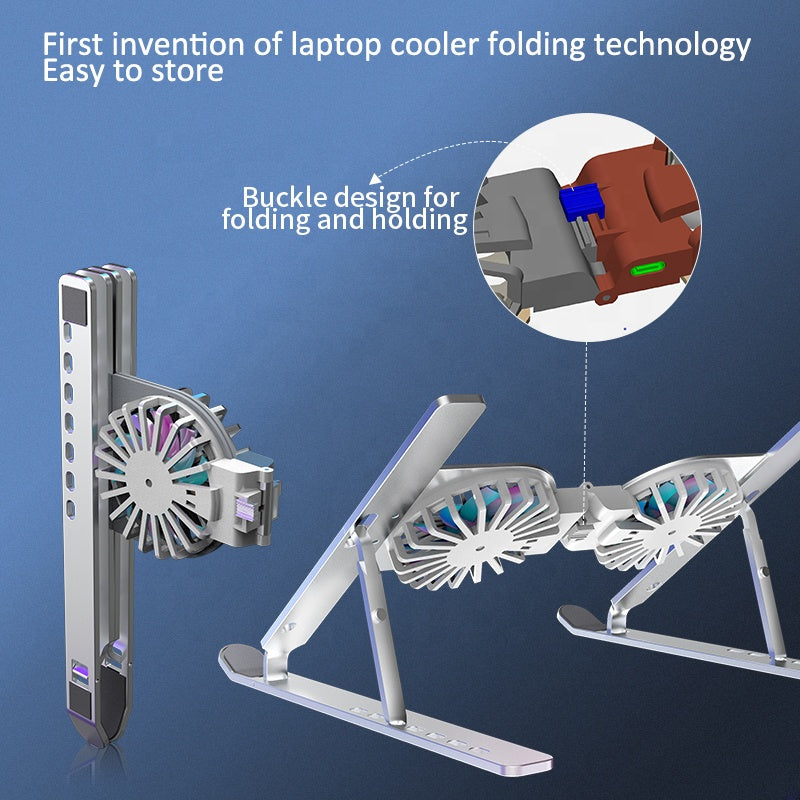Support Laptop Pliable C9 — Aluminium avec Ventilation