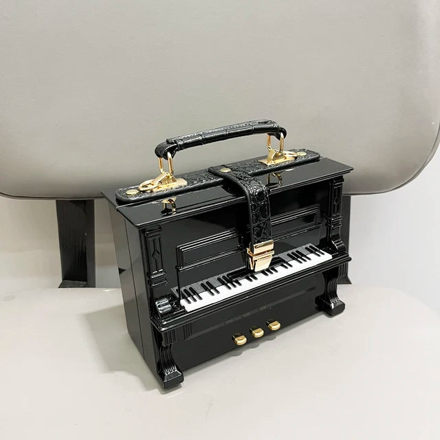 Sac à Main Luxe Forme Piano — Bandoulière Femme Banquet