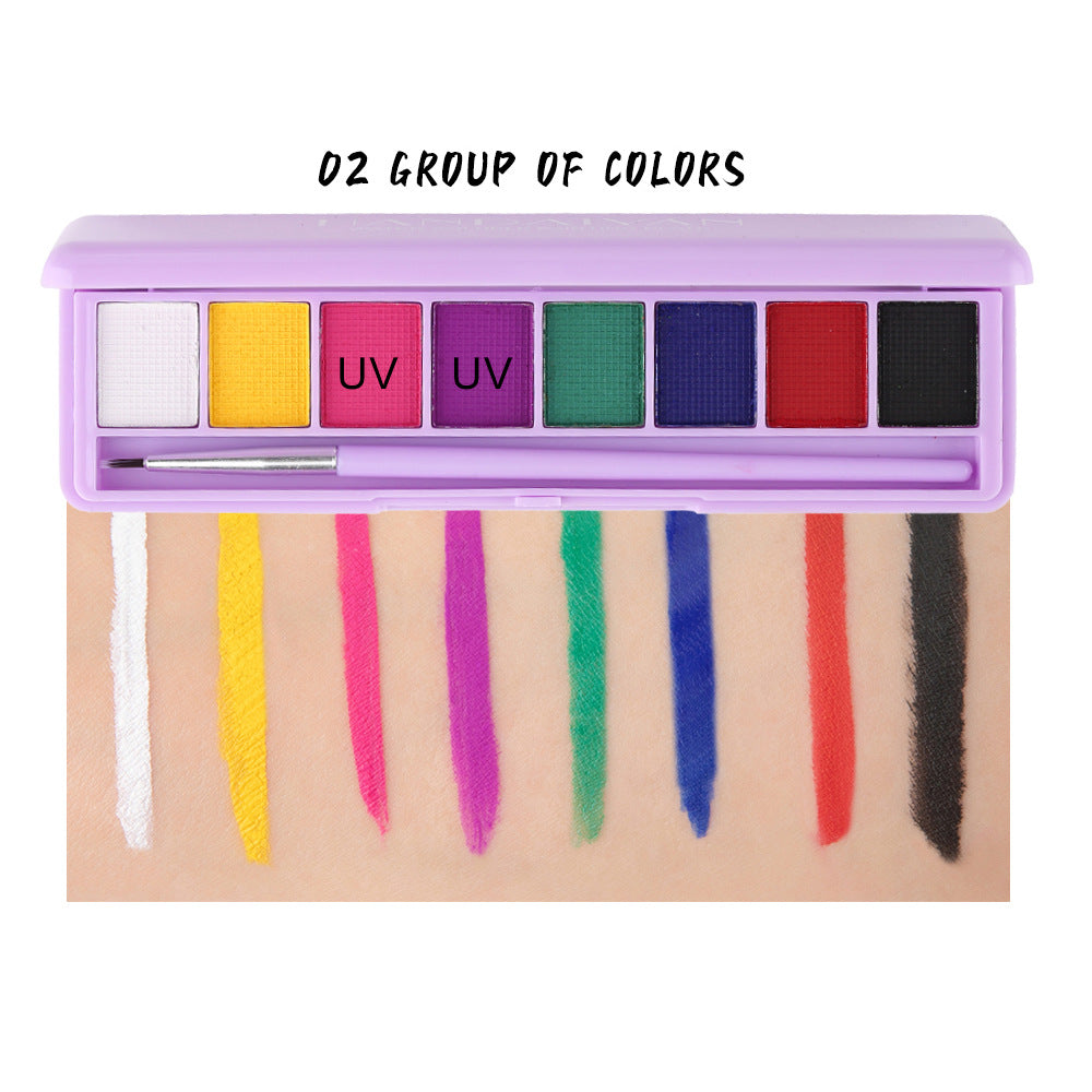 HANDAIYAN Water Soluble Body Paint Cream Eyeliner Eye Shadow Ultraviolet Luminous Paint Face And Body Paint