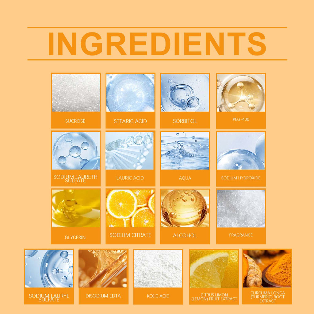 Savon Corps OceAura Citron & Curcuma — Nettoyant Doux, Éclaircissant & Hydratant
