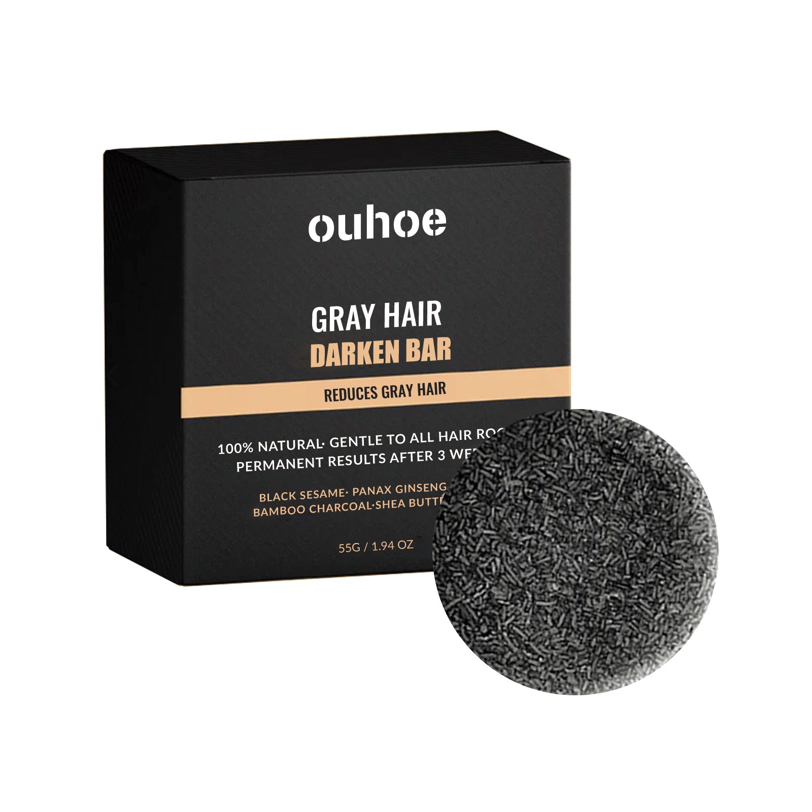 Savon Noir Capillaire — Répare, Masse & Hydrate, Cheveux Noirs & Propres