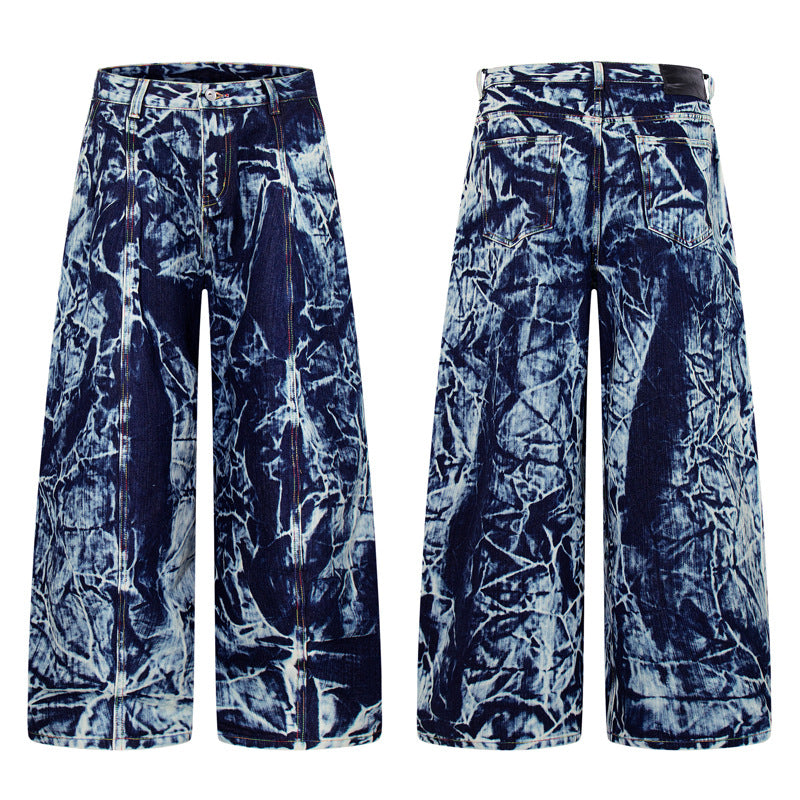 Jean Tie-Dye Texture Bambou Homme — Street Style Premium