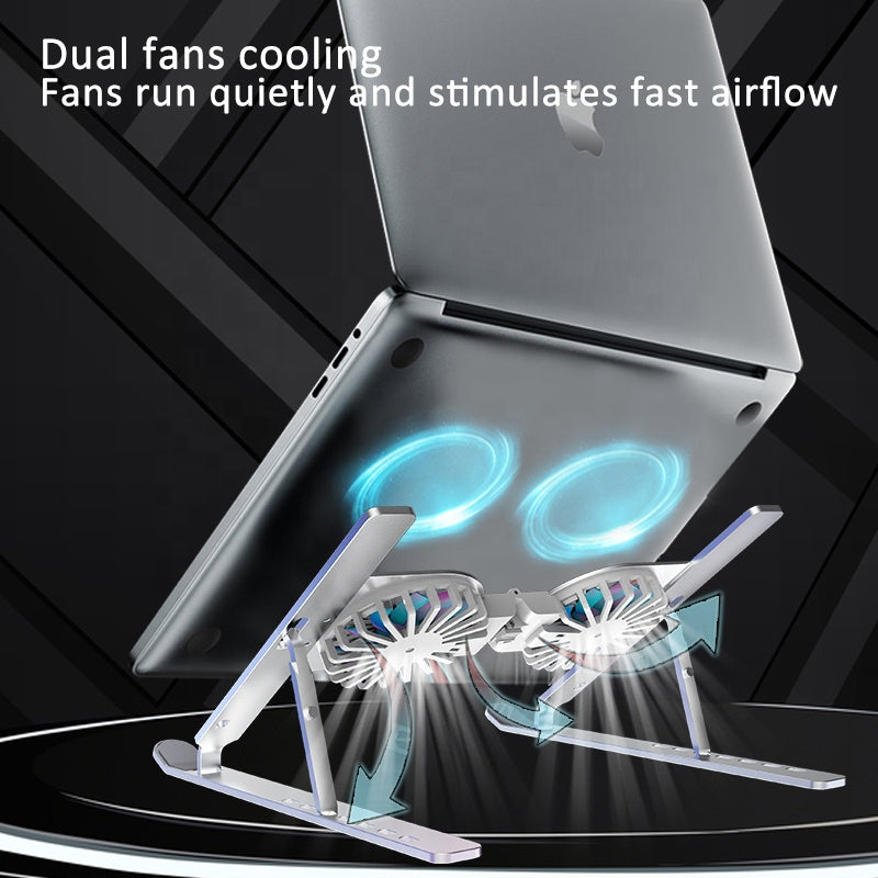 Support Laptop Pliable C9 — Aluminium avec Ventilation