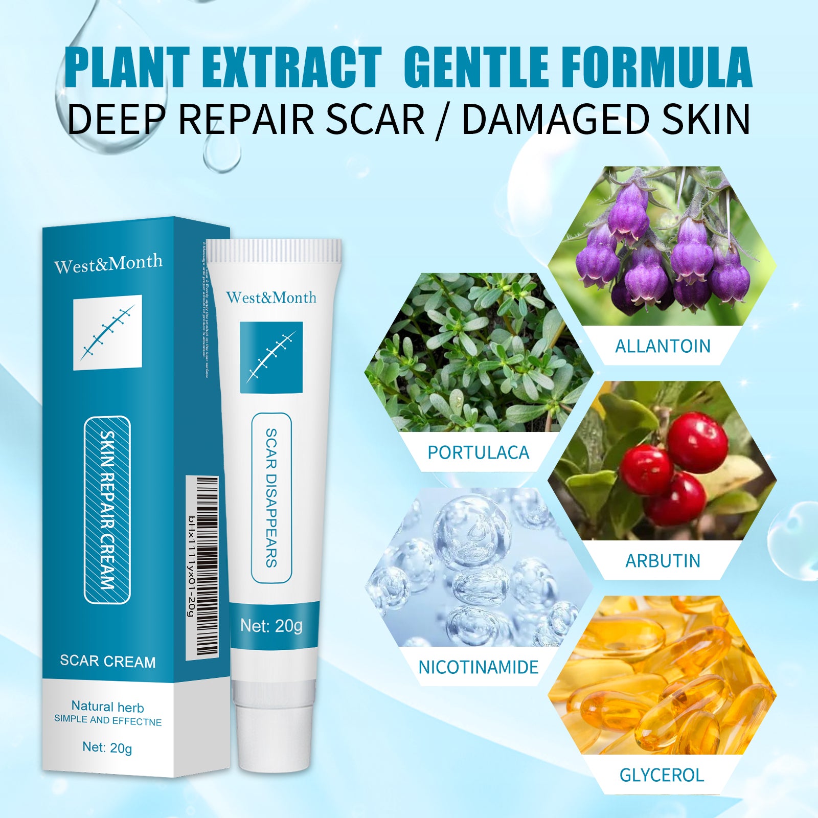 Crème Réparatrice Douce — Hydratante, Apaisante & Soin Quotidien