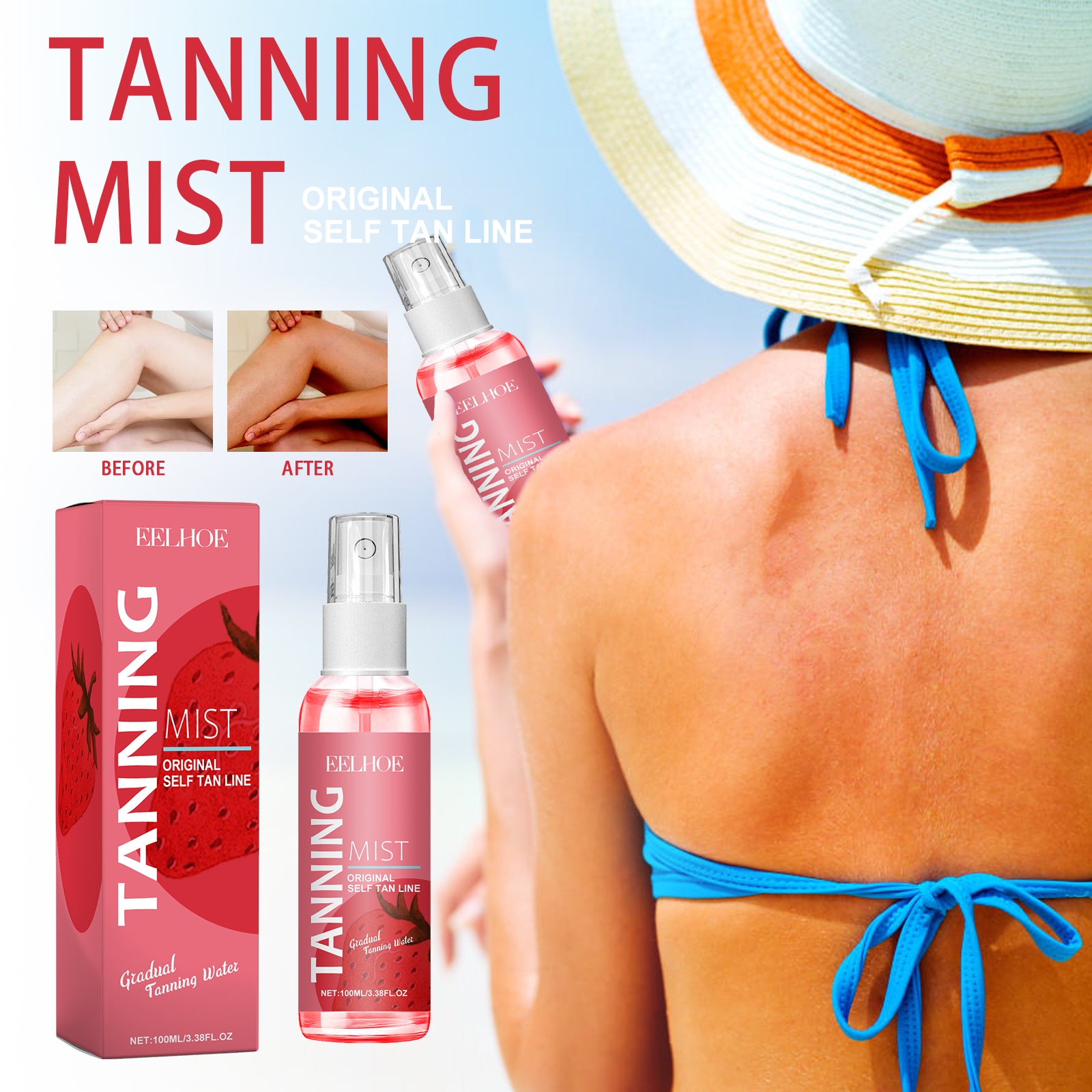 Brume Auto-Bronzante Sans Soleil — Teint Doré, Hydratante & Longue Tenue