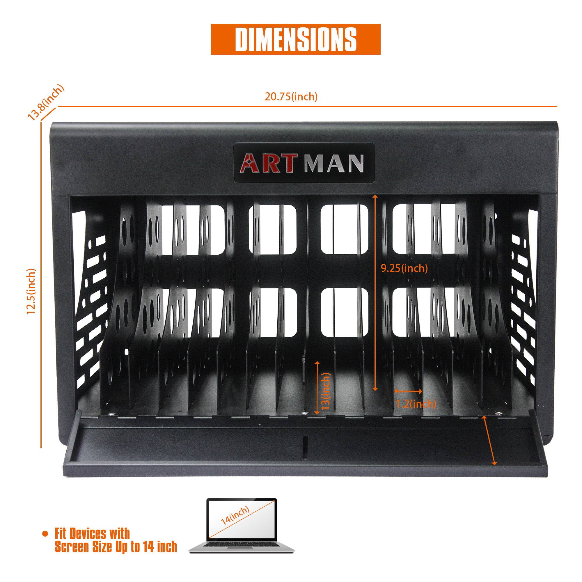 Armoire de Charge 16 Baies — Station Laptop & Chromebook