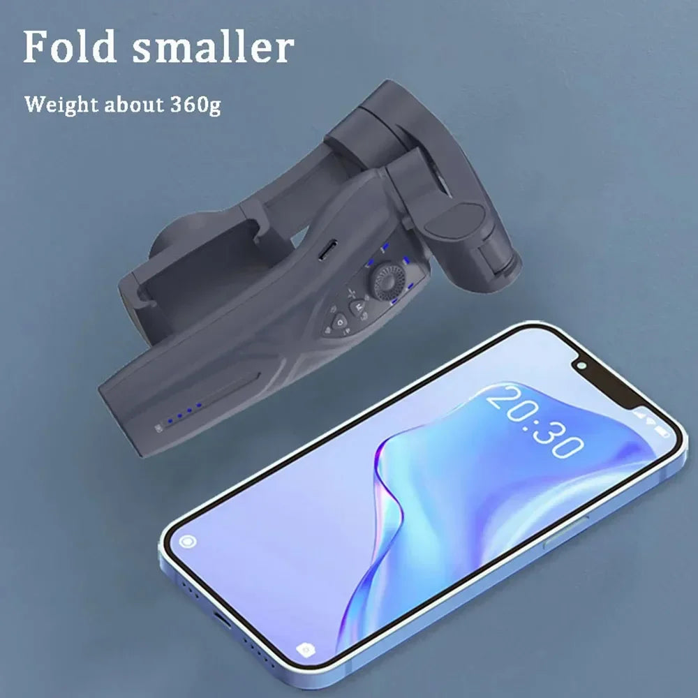 Stabilisateur Smartphone F12 3 Axes IA — Suivi Facial TikTok Live