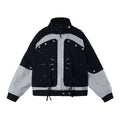 Veste Jean Patchwork Color Block — Style Workwear Femme