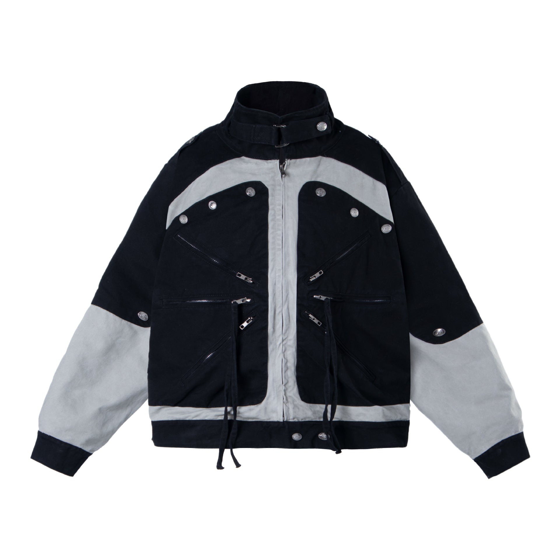 Veste Jean Patchwork Color Block — Style Workwear Femme