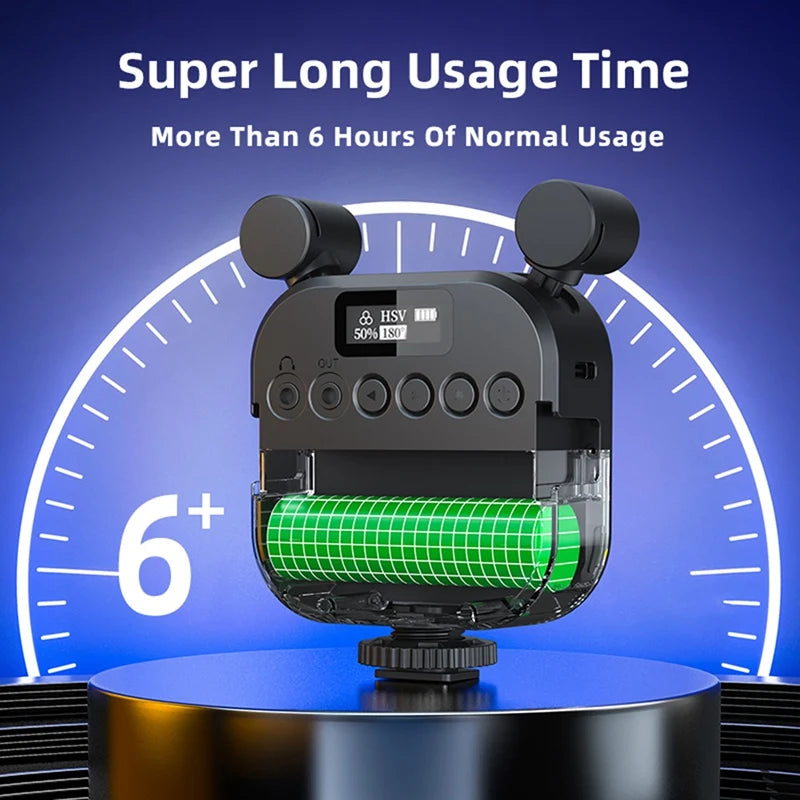 Lumière LED RGB Micro V03 — Fill Light Vlog Smartphone & Caméra