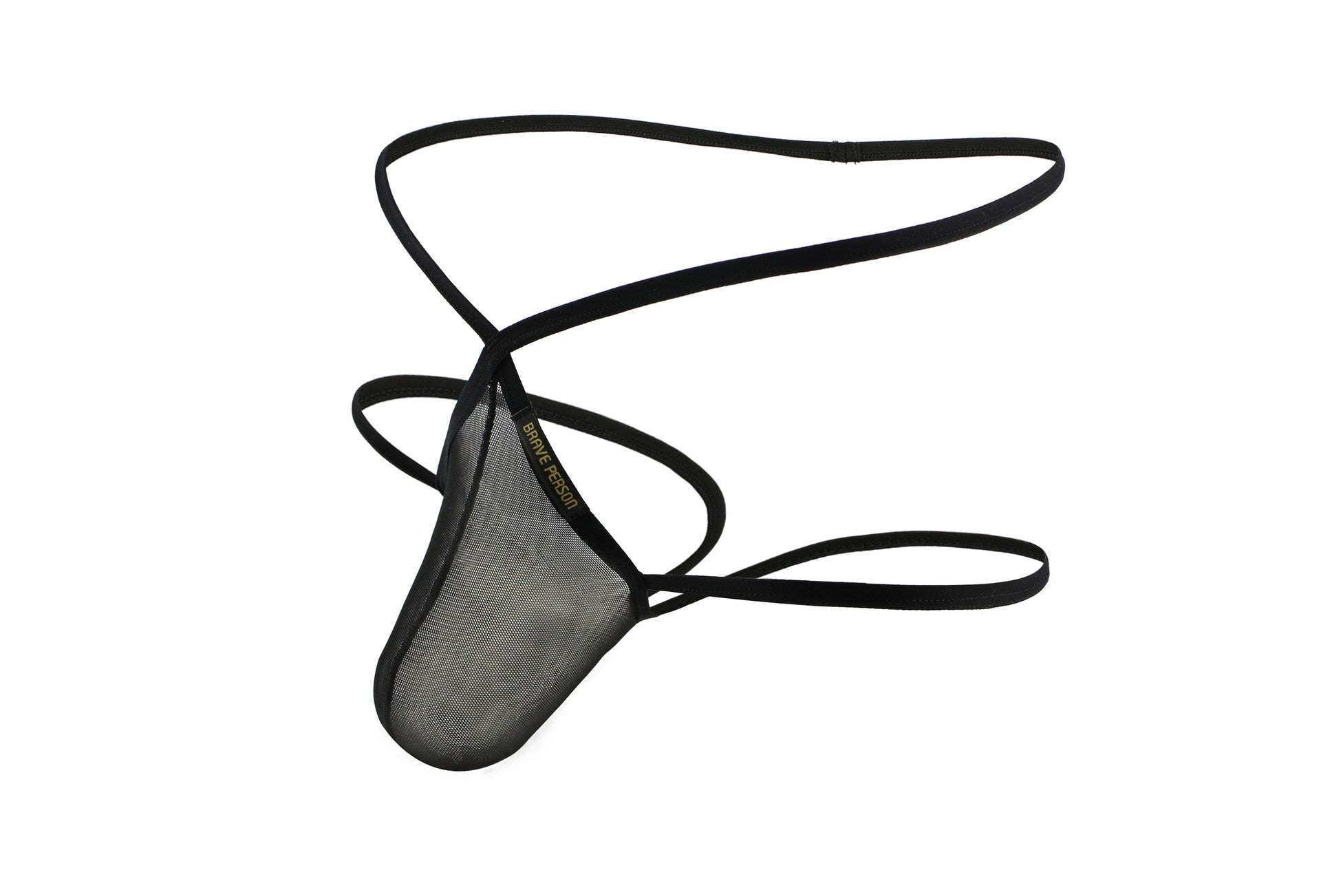 Slip Homme Transparent Mesh Taille Basse — G-String Respirant