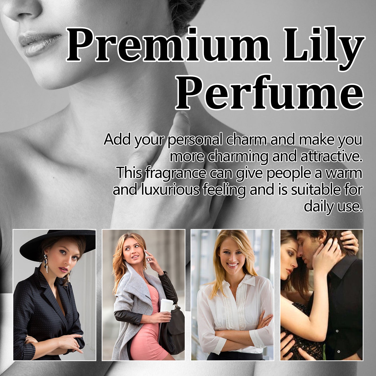 Parfum Premium Lily Bille Femme — Fragrance Naturelle Fraîche & Longue Tenue