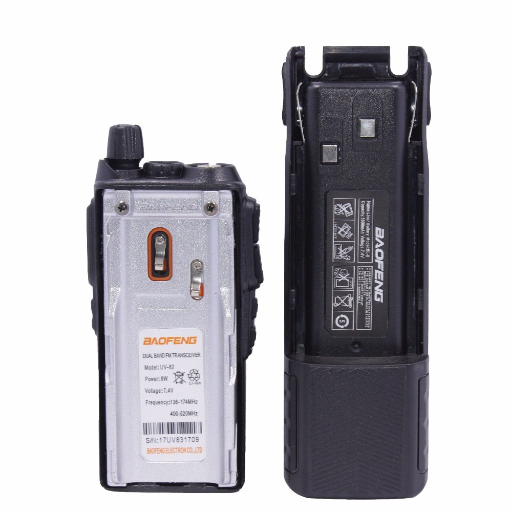 Talkie-Walkie UV-82 8W Longue Portée — Radio CB Biande 10KM