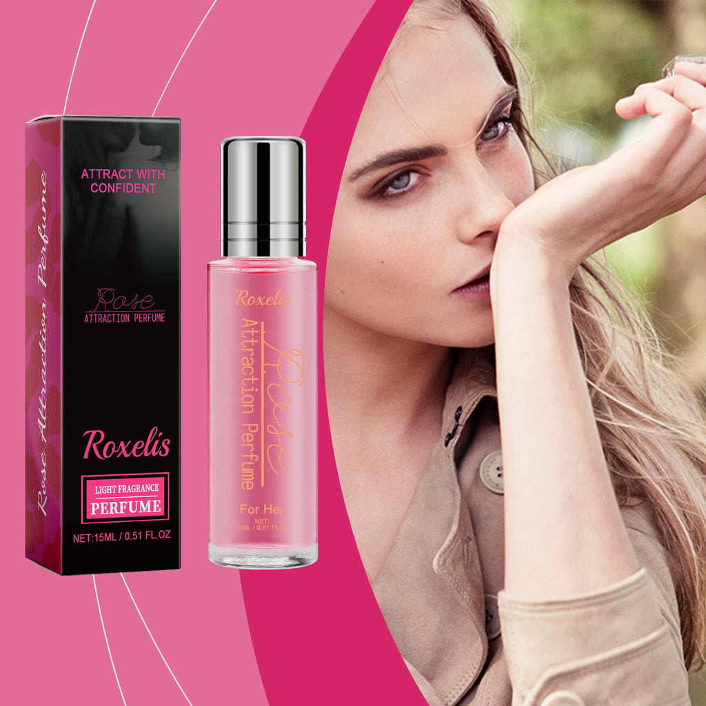 Parfum Rose Léger Femme — Fragrance Naturelle & Portable, Longue Tenue