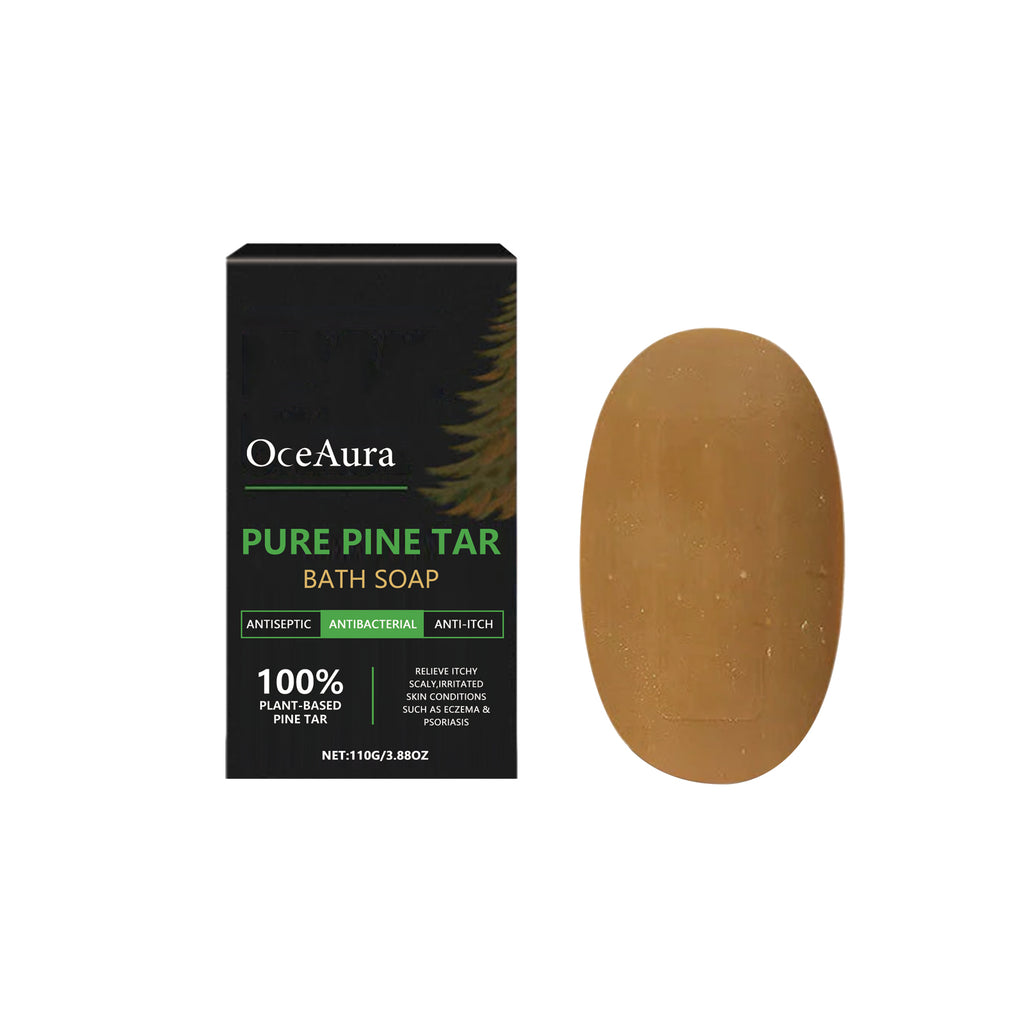 Savon Goudron de Pin Pur — Purifiant, Pores Nets & Peau Douce