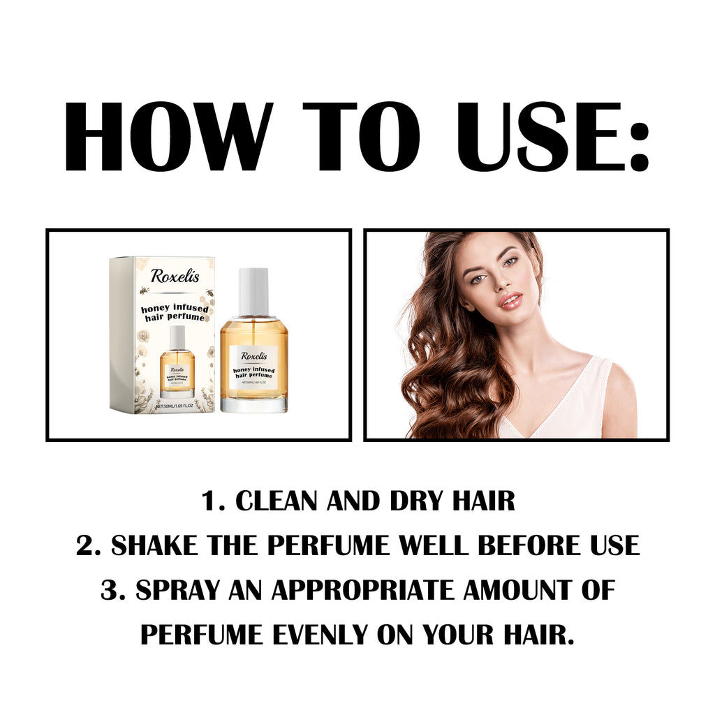 Parfum Capillaire au Miel — Nourrit, Restaure & Parfume les Cheveux Secs