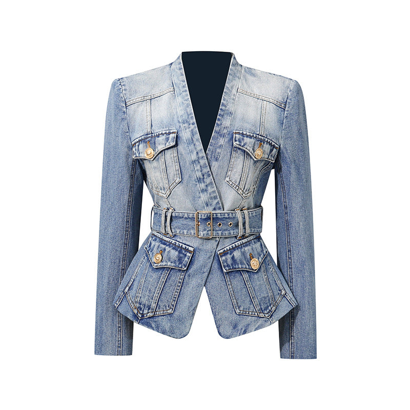 Veste Jean Slim Fit Homme — Coupe Ajustée Premium