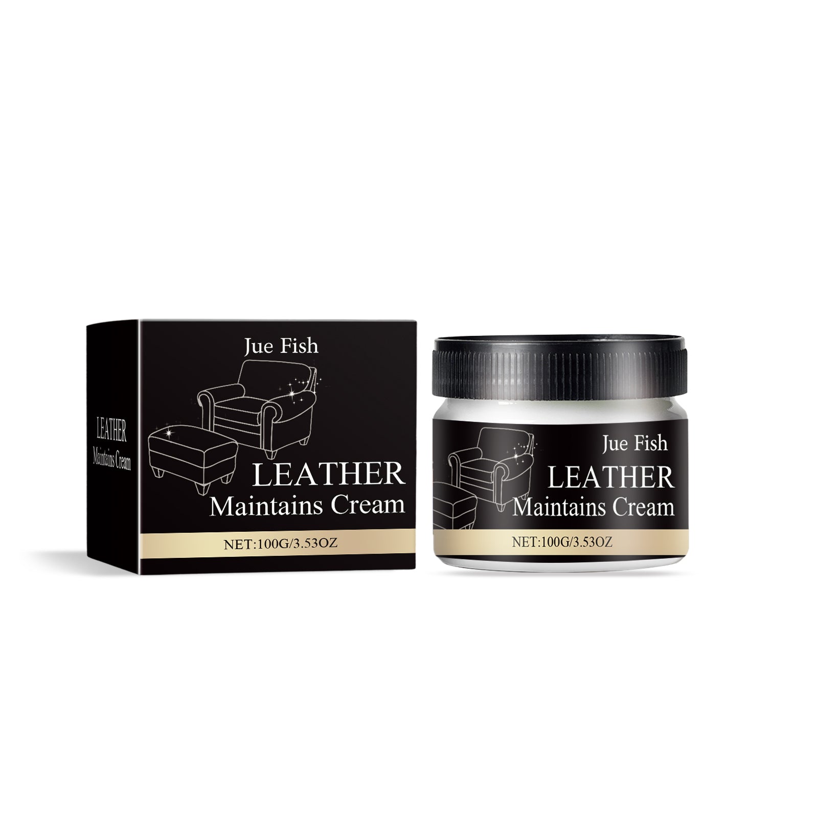 Crème Réparatrice Cuir Multi-Usage — Canapé, Voiture & Maroquinerie