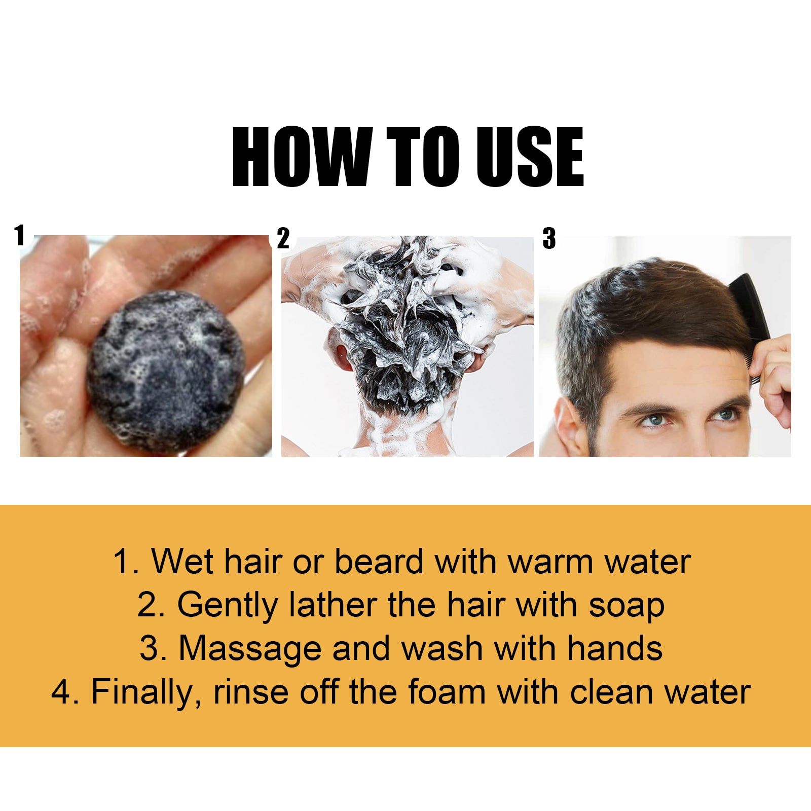 Savon Noir Dense Capillaire — Cuir Chevelu Propre, Cheveux Forts & Souples