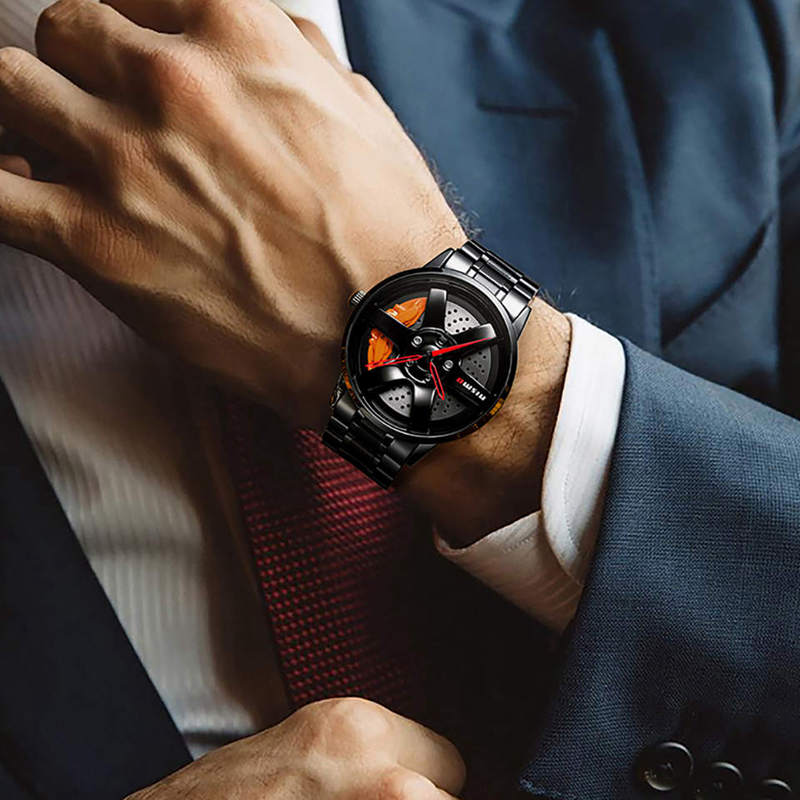 Montre NIBOSI Sport Luxe Jante — Quartz Étanche Homme