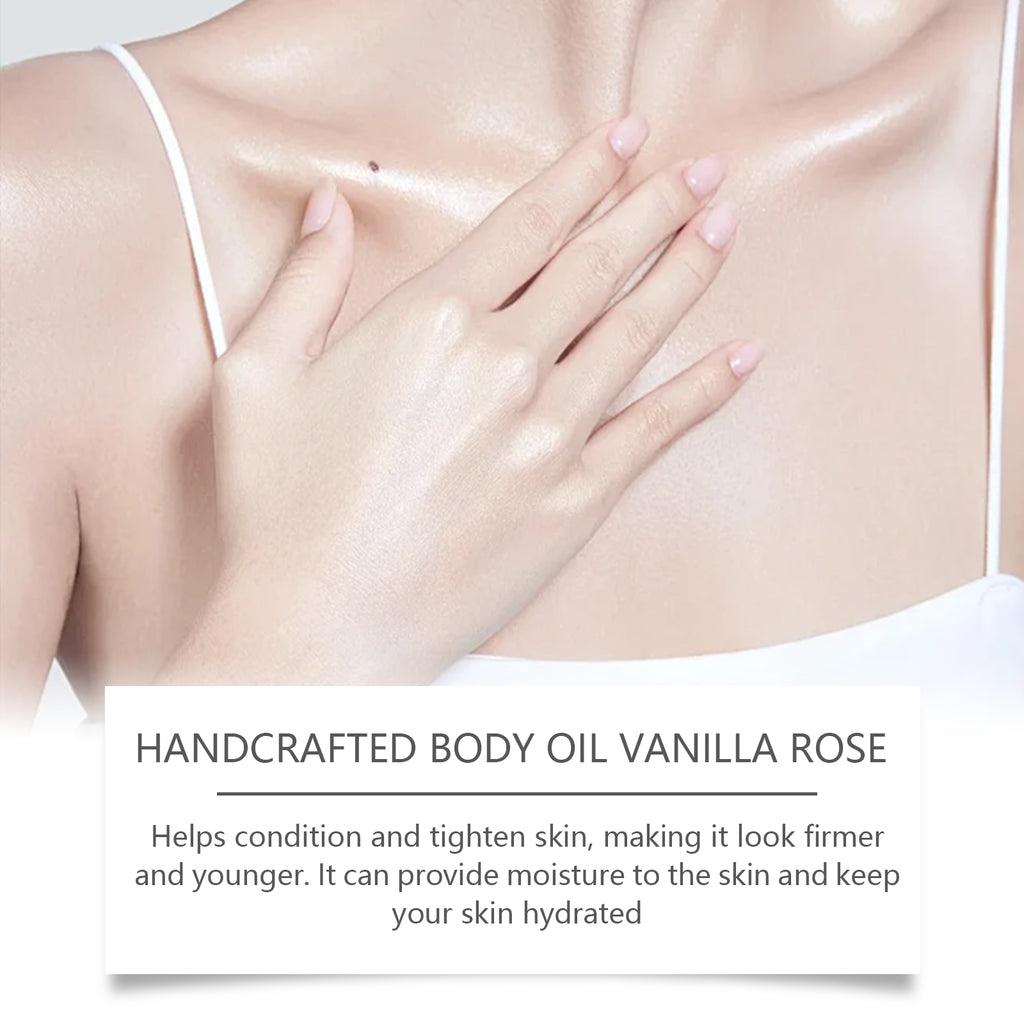 Huile Corporelle Vanille & Rose WOODSLEEP — Nourrissante, Soyeuse & Parfumée