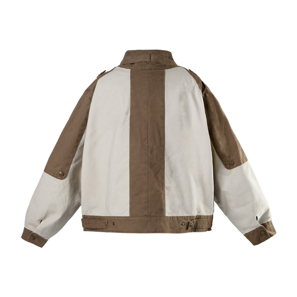 Veste Jean Patchwork Color Block — Style Workwear Femme