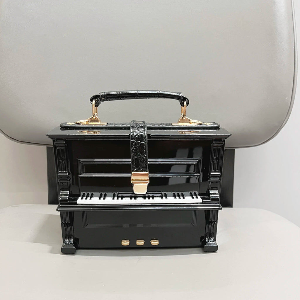 Sac à Main Luxe Forme Piano — Bandoulière Femme Banquet
