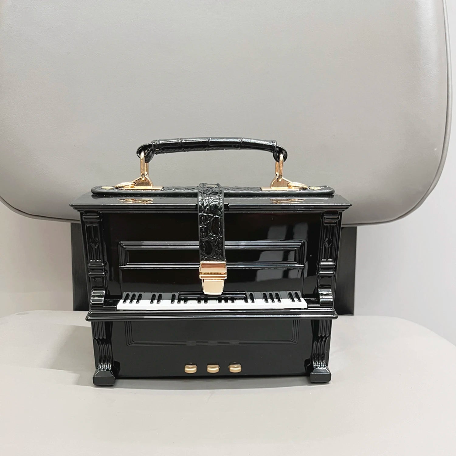 Sac à Main Luxe Forme Piano — Bandoulière Femme Banquet