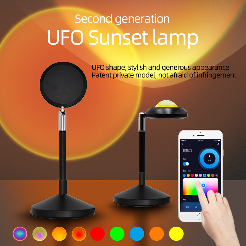 Tuya Sunset Light WIFI Bluetooth Smart Voice Control Live Projection Sunset Light APP Control Alexa