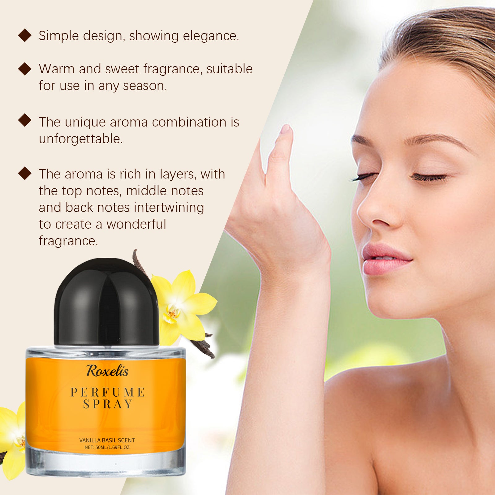 Parfum Vanille & Basilic Niche — Fragrance Douce, Légère & Longue Tenue, Dating