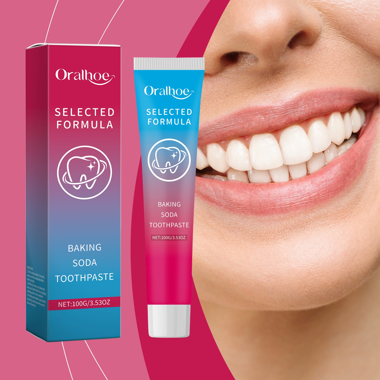 Dentifrice Bicarbonate Menthe — Blanchissant, Haleine Fraîche & Sourire Éclatant