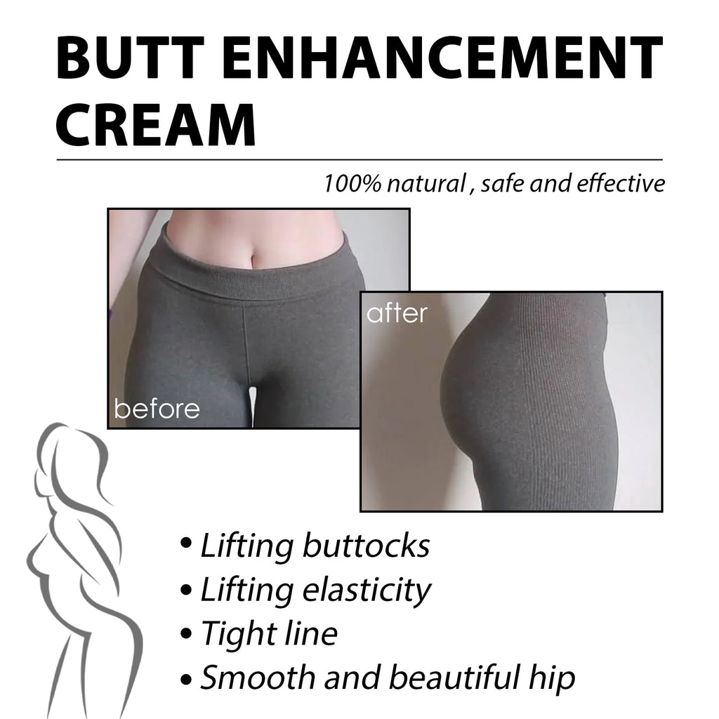 Crème Raffermissante Fessier — Tonifiante, Hydratante & Sculptante