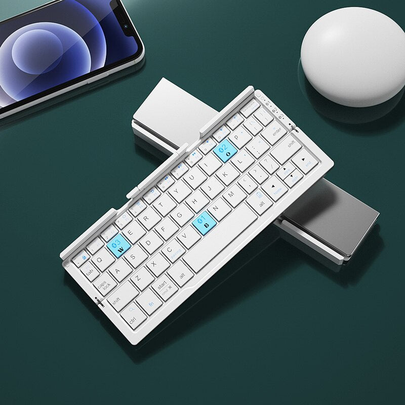 Clavier Sans Fil Pliable — Compatible iOS, Android, Windows