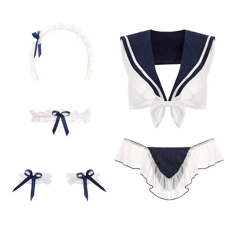 Lingerie Cosplay Uniforme JK Dentelle Transparente — Femme