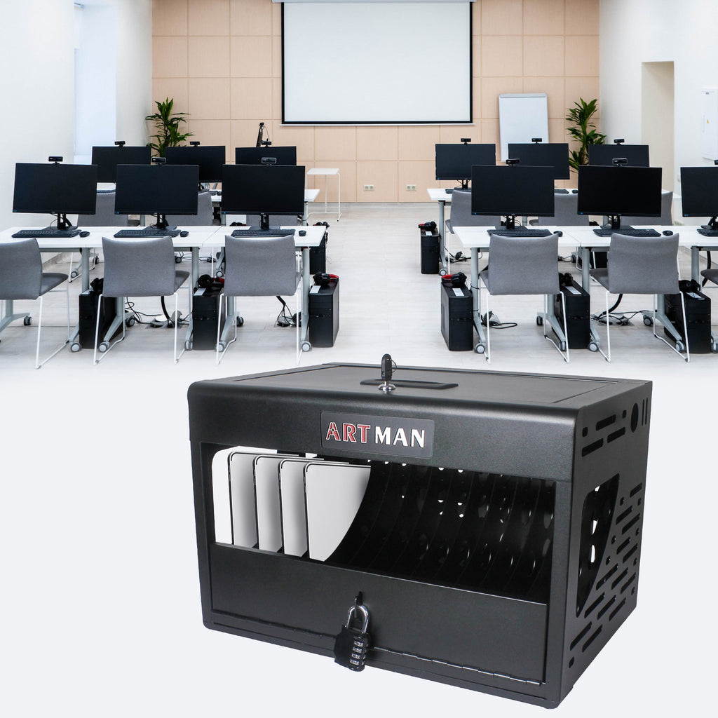 Armoire de Charge 16 Baies — Station Laptop & Chromebook
