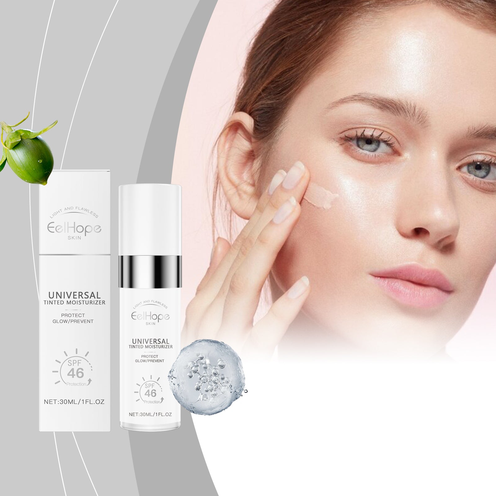 Crème Hydratante Éclaircissante Visage — Tonifiante, Réparatrice & Anti-Terne
