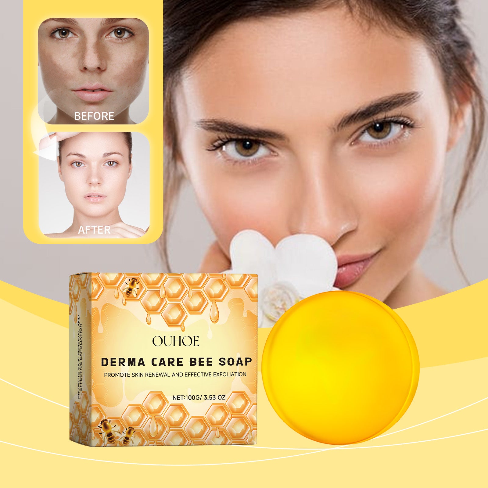 Savon Derma Care Venin d'Abeille — Réparateur, Hydratant & Peau Saine