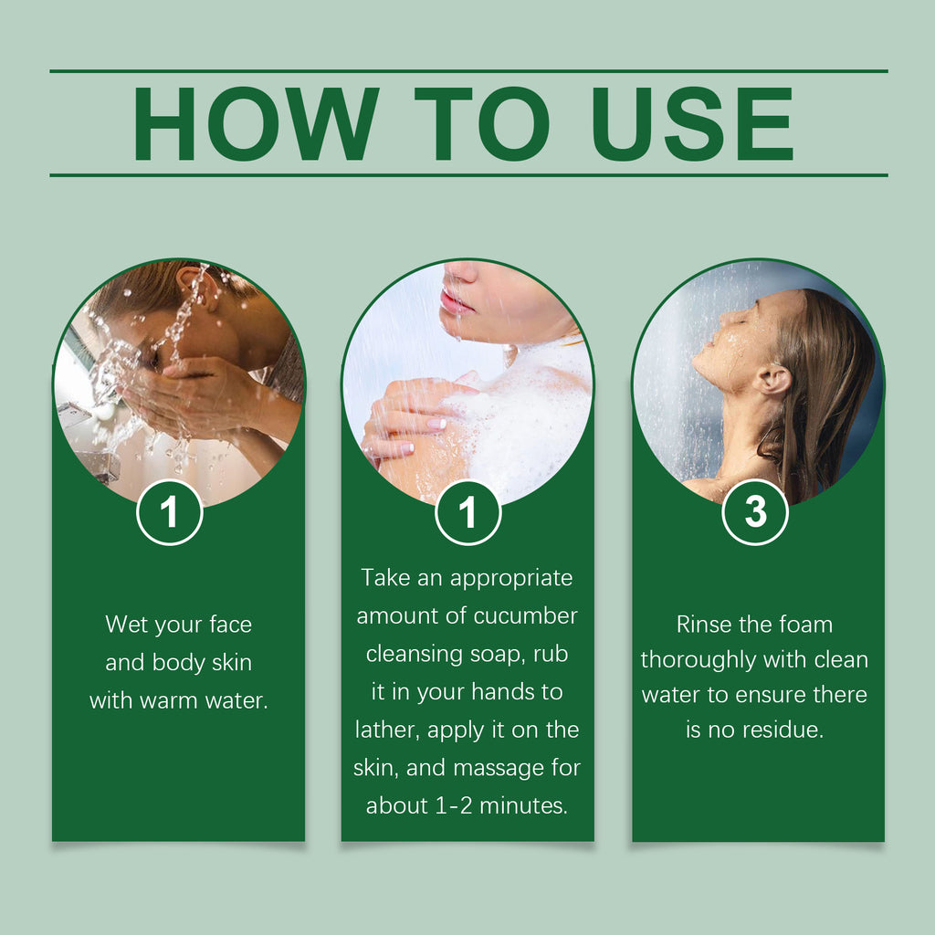 Savon Nettoyant Concombre — Purifiant, Contrôle Sébum & Multi-Usage Visage & Corps
