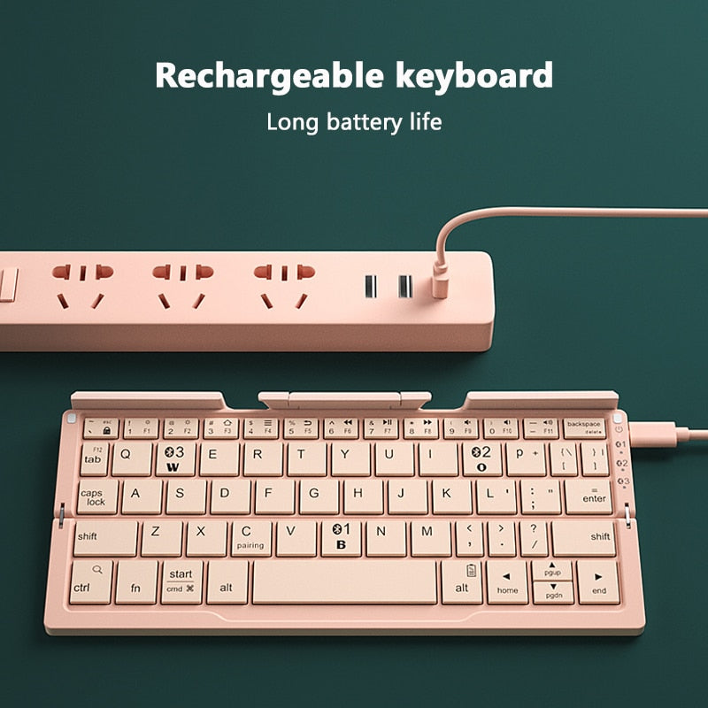 Clavier Sans Fil Pliable — Compatible iOS, Android, Windows