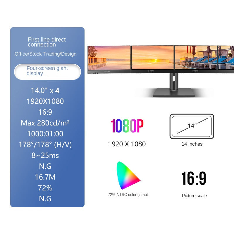 Moniteur Portable G-Story 23.4" HD — Extension Double Écran
