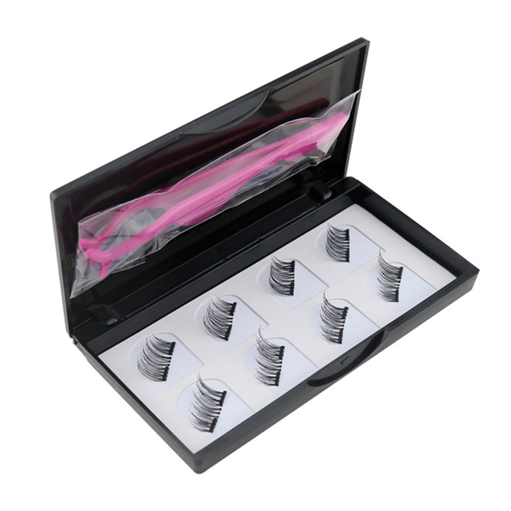 Trucco Ciglia Magnetica Magnetica Invisibile Ciglia make up 3D Visone Ciglia Finte Con Magnete Pinzetta Ciglia di Spessore Striscia Completa