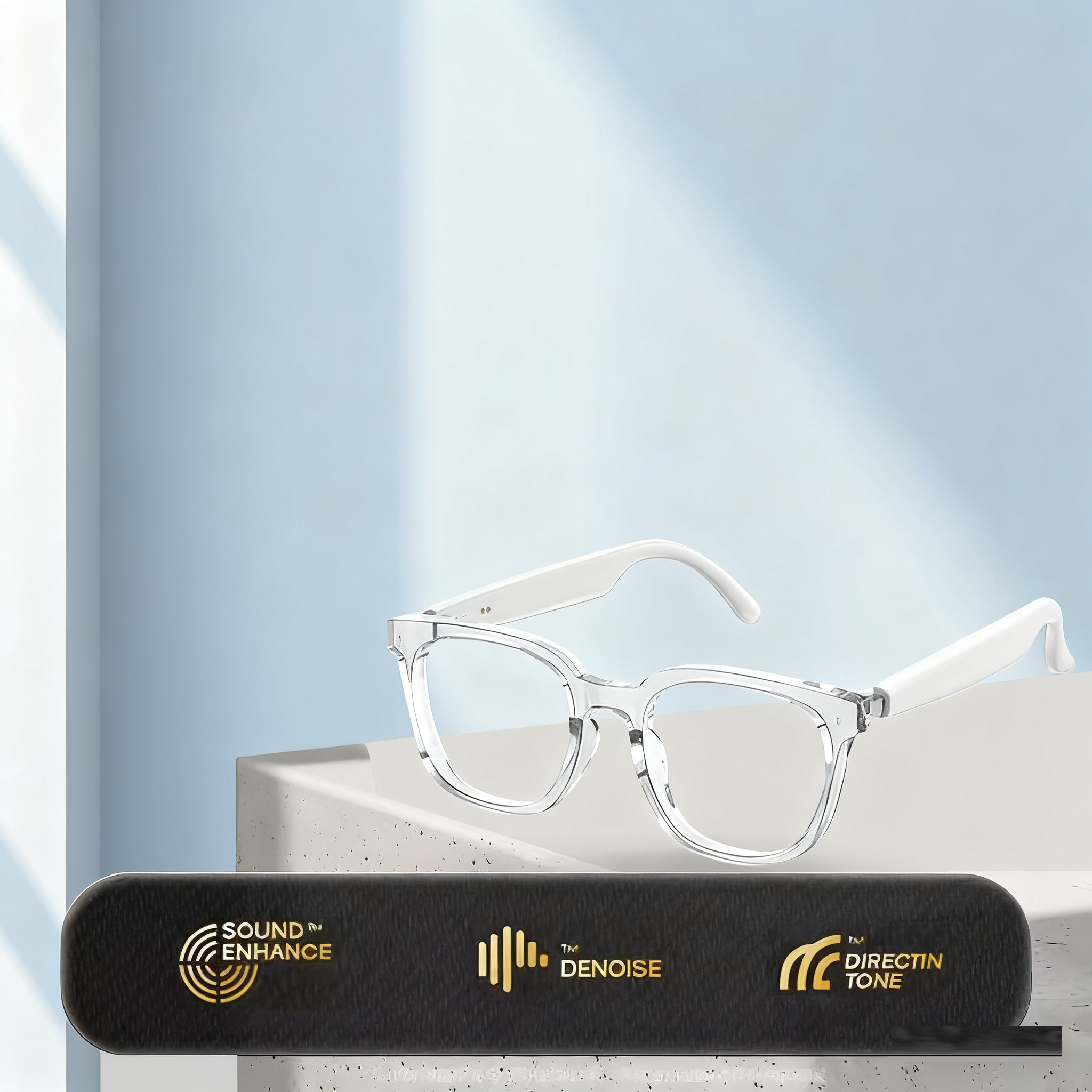 Lunettes Traducteur IA HY-C8 — 75 Langues Bluetooth Conférence
