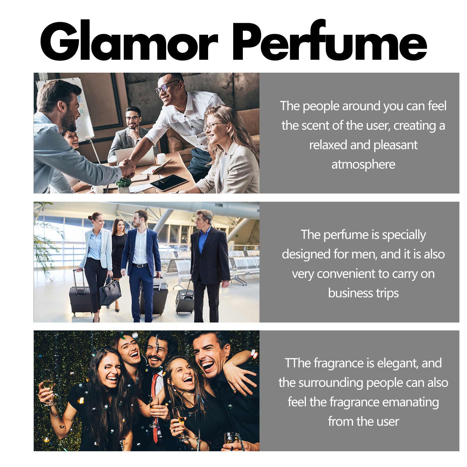 Parfum Glamor Niche — Fragrance Douce & Naturelle, Longue Tenue, Dating