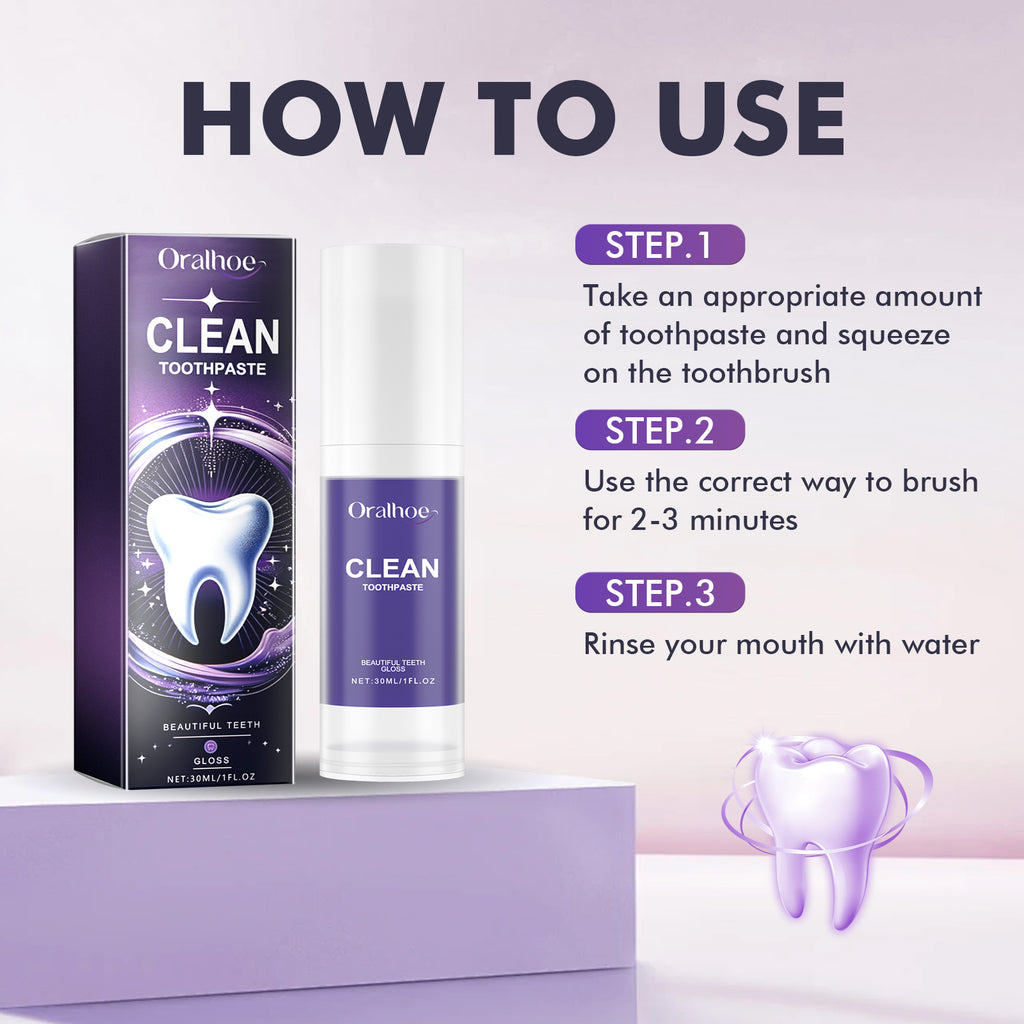 Dentifrice Nettoyant Anti-Taches — Haleine Fraîche & Dents Blanches Quotidien