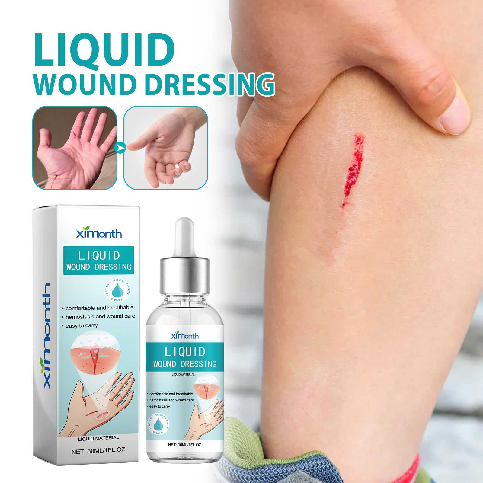 Pansement Liquide Invisible — Protection Rapide, Respirant & Waterproof