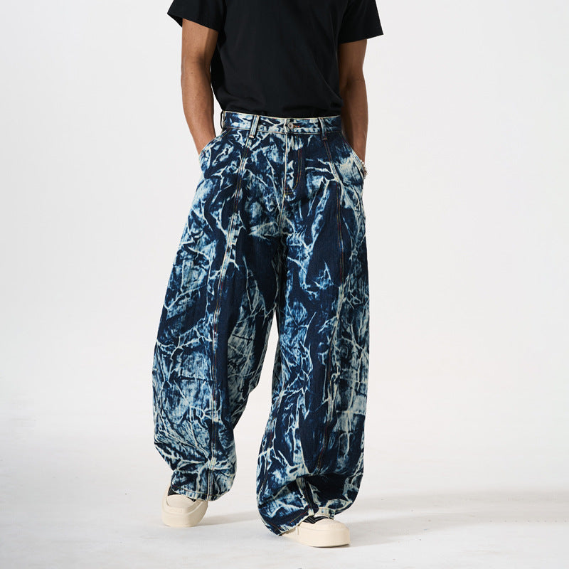 Jean Tie-Dye Texture Bambou Homme — Street Style Premium