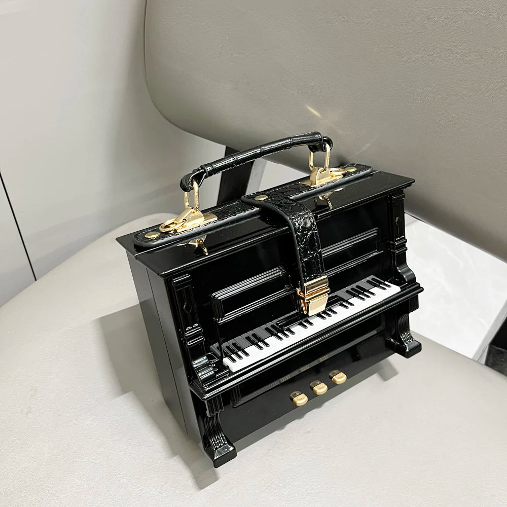 Sac à Main Luxe Forme Piano — Bandoulière Femme Banquet