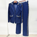 Ensemble Jean Brodé Lavé Veste & Pantalon — Style Casual Premium