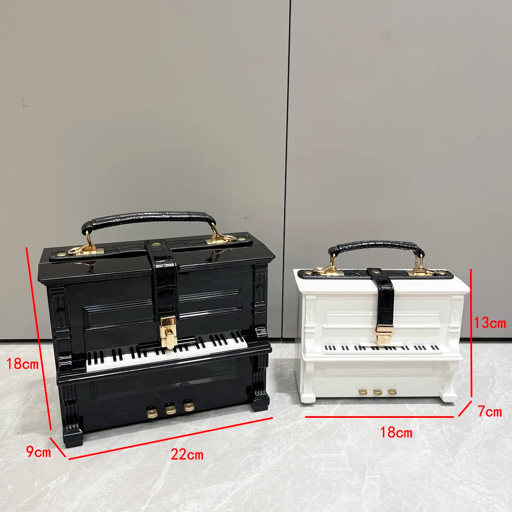Sac à Main Luxe Forme Piano — Bandoulière Femme Banquet